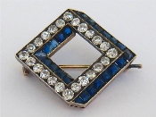 Appraisal: An early th century Russian diamond and sapphire 'trompe l'oeil'