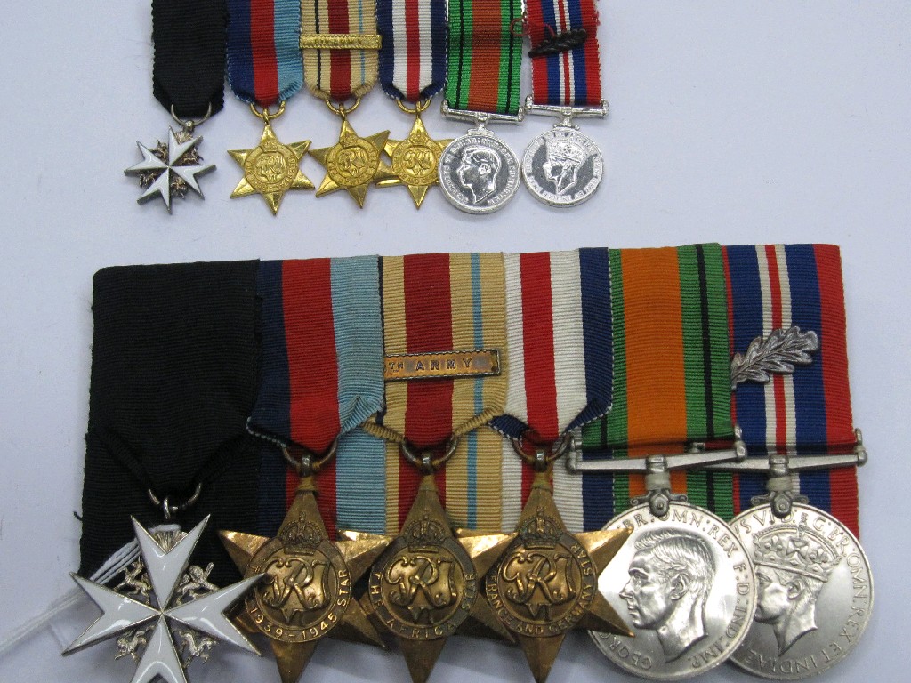 Appraisal: Group of five World War II medals and a St