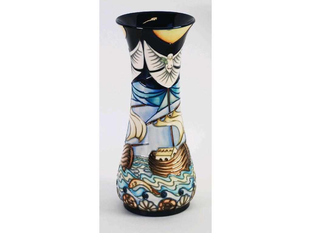 Appraisal: MODERN MOORCROFT 'WINDS OF CHANGE' PATTERN TUBE LINED POTTERY VASE