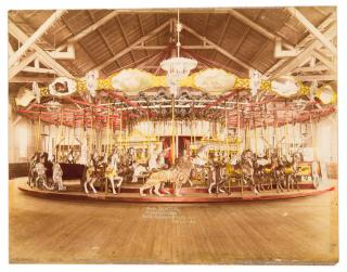 Appraisal: Group Three Carousel Photographs Various dates and publishers ca s