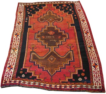 Appraisal: A Kazak Carpet A Kazak carpet approx '- x '-