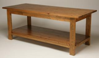 Appraisal: English pine table with distressed finish English pine table with