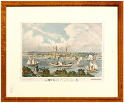 Appraisal: Lithograph view of Detroit Detroit in With View of Walk-in-Water