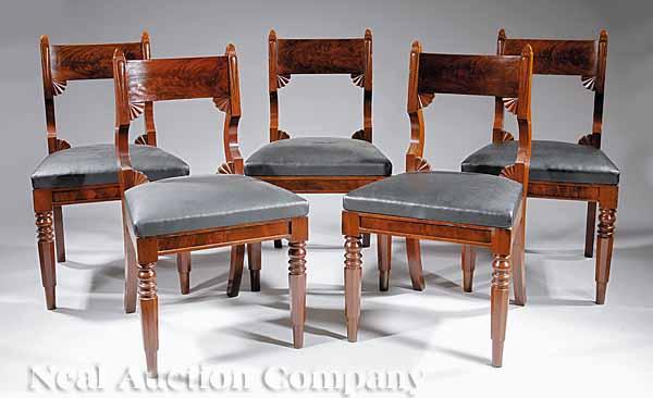 Appraisal: A Set of Eleven American Late Classical Carved Mahogany Dining