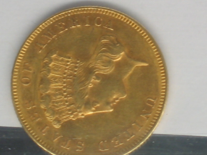 Appraisal: INDIAN HEAD GOLD AU- The mint luster on the reverse