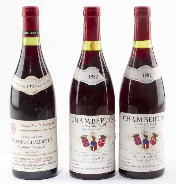 Appraisal: Chambertin Charmes-Chambertin total bottlesVintage Chambertin Clos de Beze Pierre Damoy