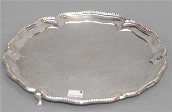 Appraisal: ENGLISH STERLING SILVER SALVER Marked London Victorian - by Stephen