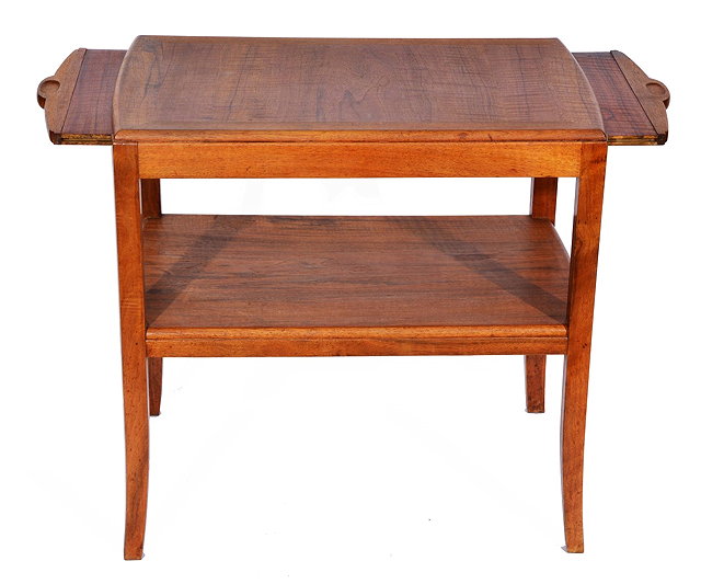 Appraisal: Heals and Sons Ltd Walnut two tier serving table circa