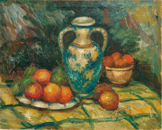 Appraisal: CHARLES CAMION French - STILL LIFE WITH FRUIT AND VASE