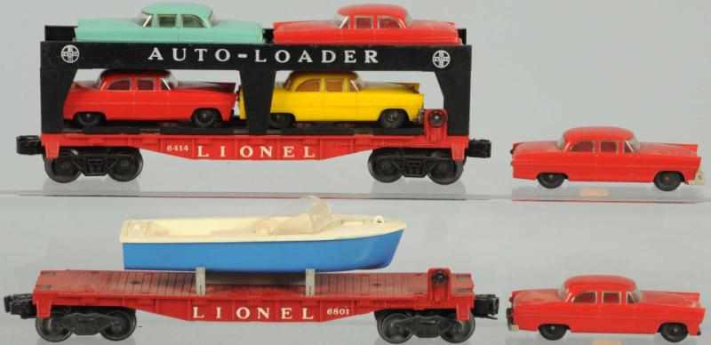 Appraisal: Lot of Lionel Vehicle-Carrying Cars American Post-war Includes no auto