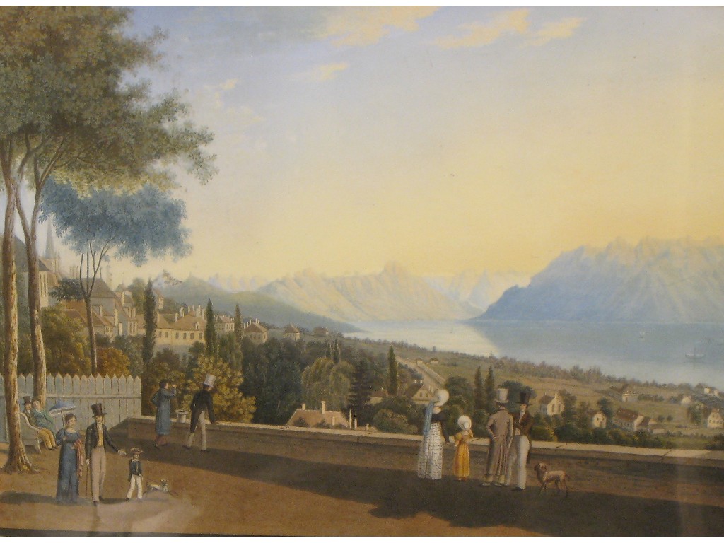 Appraisal: AFTER GRUNDMANN ' Vue Prise sur La Terrasse du Monbenon