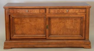 Appraisal: Ethan Allen mahogany sideboard with silver drawers ht in wd