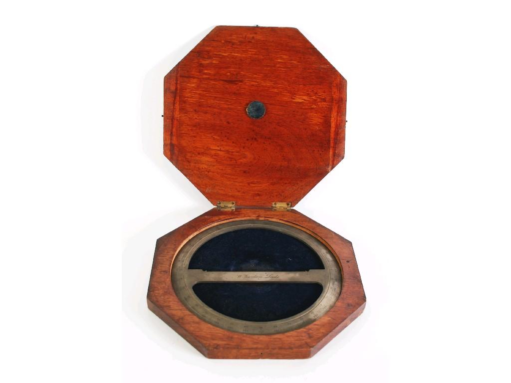 Appraisal: EARLY TWENTIETH CENTURY WOODEN CASED METAL ALLOY SURVEYING INSTRUMENT inscribed