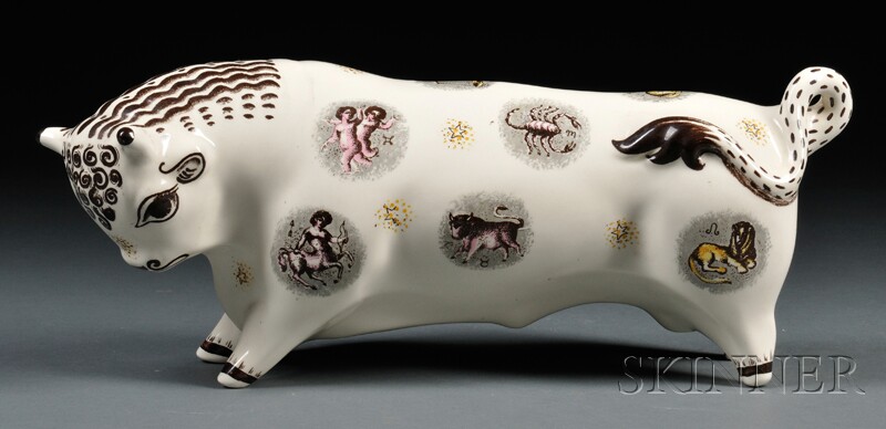 Appraisal: Wedgwood Queen's Ware Taurus the Bull England mid- th century