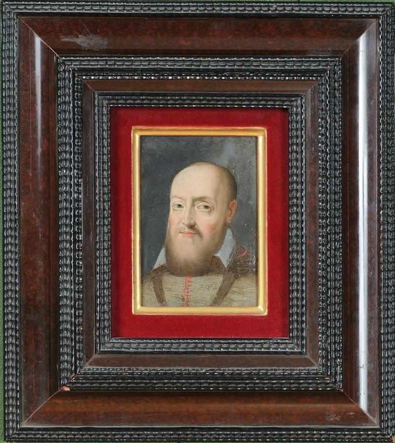 Appraisal: ITALIAN SCHOOL PORTRAIT OF ST FRANCIS DESALES Oil on copper