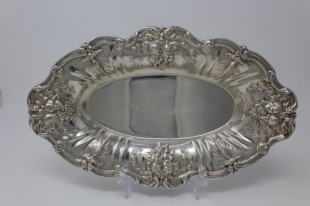 Appraisal: Reed Barton Francis I Sterling Bread Tray Francis st by