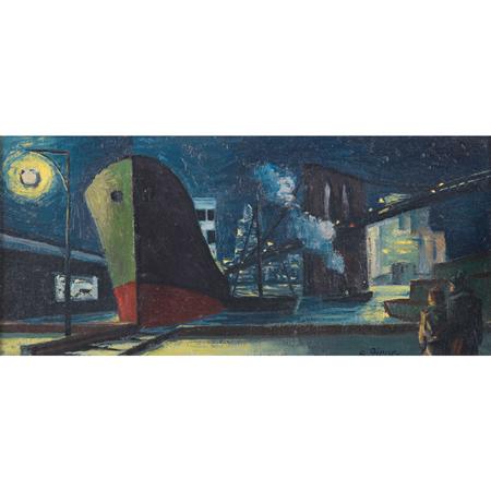 Appraisal: Ernest Fiene American - Nocturne Estimate -