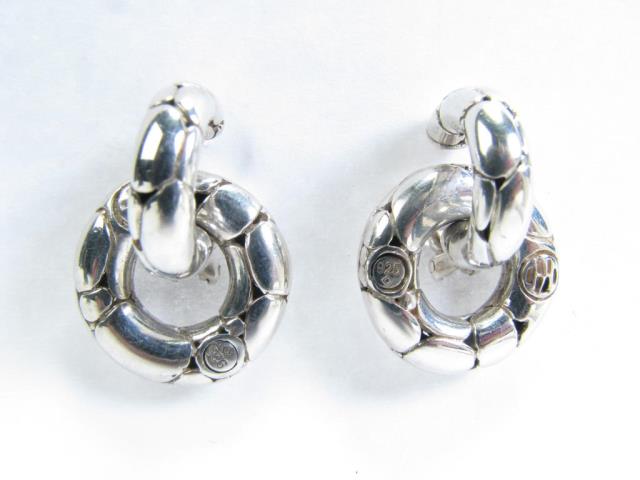 Appraisal: A pair of John Hardy sterling silver Kali collection Door