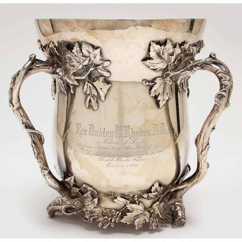 Appraisal: Gorham Sterling Silver Loving Cup with presentation engraving Rev Dudley