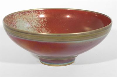 Appraisal: A footed bowl by Sutton Taylor covered to the foot