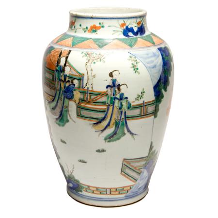 Appraisal: Chinese Wucai Porcelain Vase Estimate -