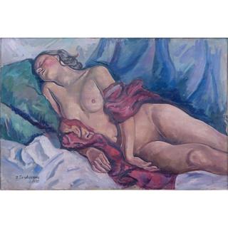 Appraisal: After Zinaida After Evgenievna Serebriakova Russian - Oil on canvas