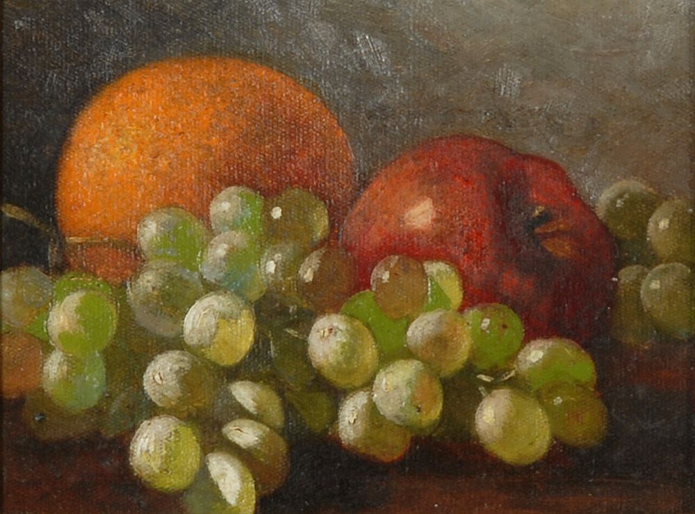 Appraisal: ATTRIBUTED TO GEORGE WILLIAM WHITAKERAmerican - Still life with orange