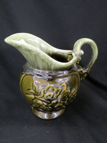 Appraisal: Hull Art Pottery Pitcher green slip glaze excellent