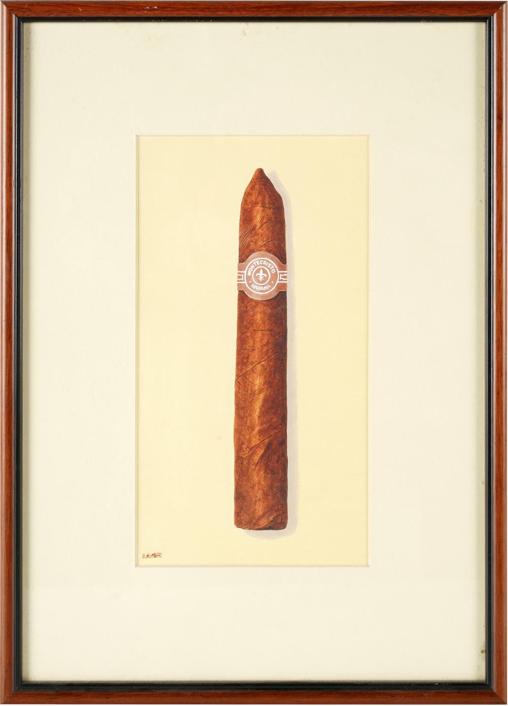 Appraisal: B HORTON CIGARgouache on paper signed lower left Provenance The