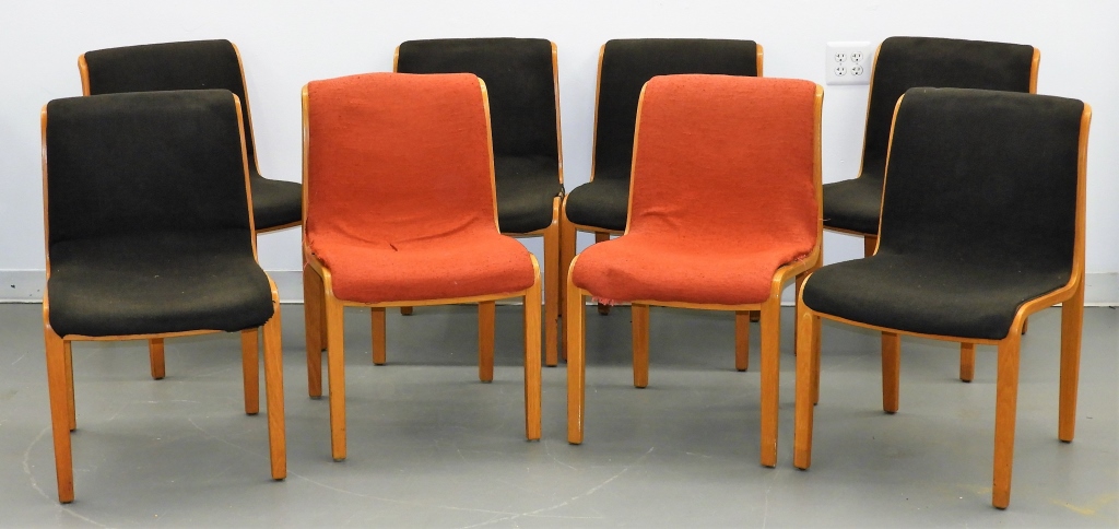 Appraisal: BILL STEPHENS FOR KNOLL INT BENTWOOD SIDE CHAIRS United States