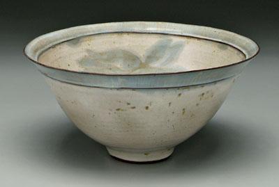 Appraisal: Francine Del Pierce studio bowl - finely potted interior flower