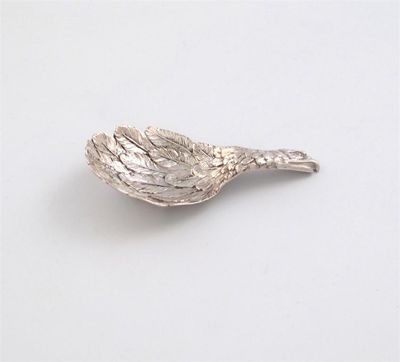 Appraisal: A George IV silver Eagle's Wing caddy spoon by Joseph