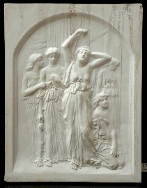 Appraisal: J S Mackennal - Classical Figures plaster relief x cm