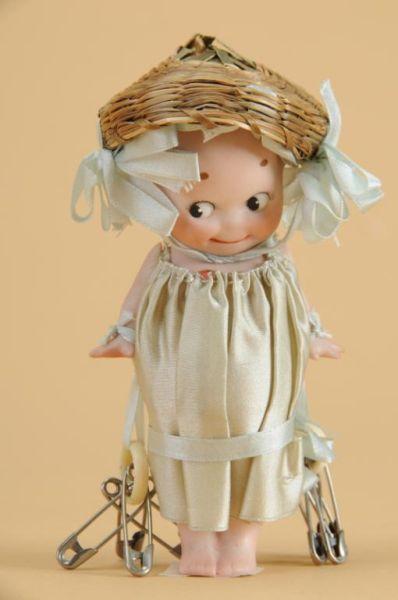 Appraisal: All Bisque Kewpie Germany ca all bisque figure of a