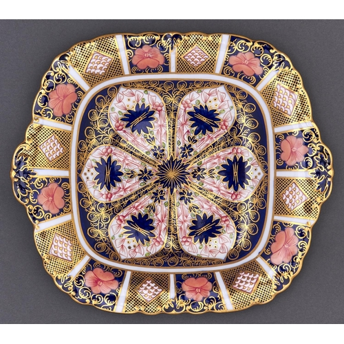 Appraisal: A Royal Crown Derby Imari Plate cm over handles printed