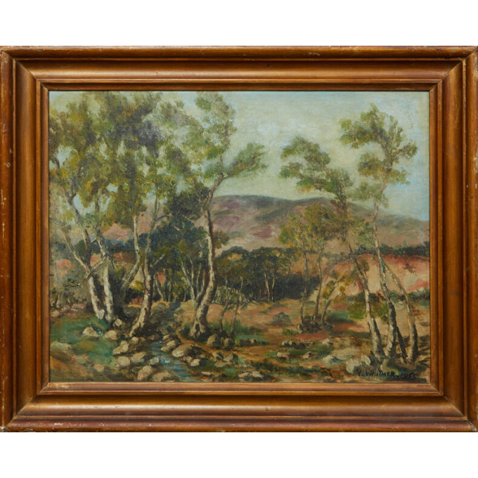 Appraisal: Velma Ruth Whitmer - California Green Canyon oil on canvas