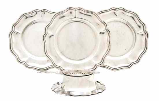 Appraisal: A Set of Twelve Peruvian Silver Butter Plates each of