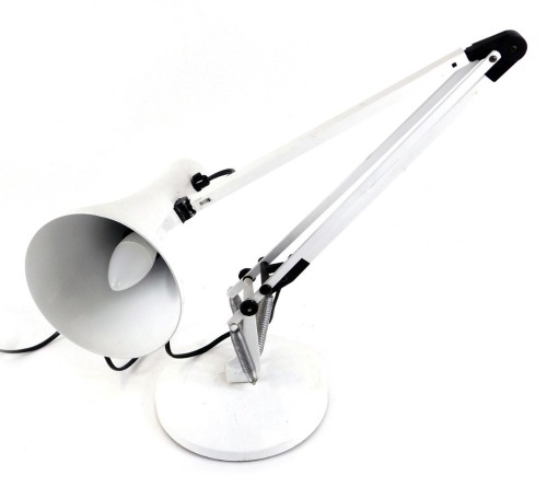 Appraisal: An Anglepoise model white desk lamp