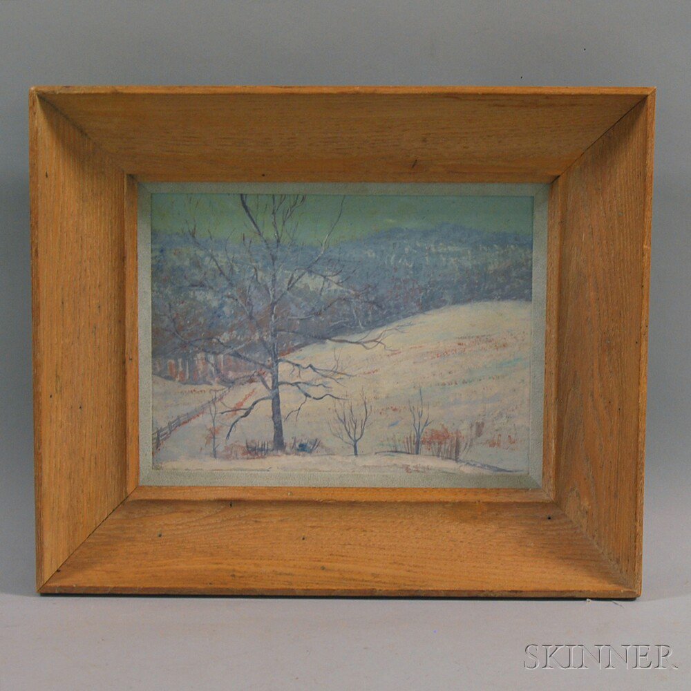 Appraisal: John Havard Macpherson American - Snowy Fields Signed and inscribed