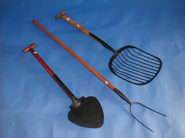 Appraisal: A potato fork a pitchfork and a peat cutter