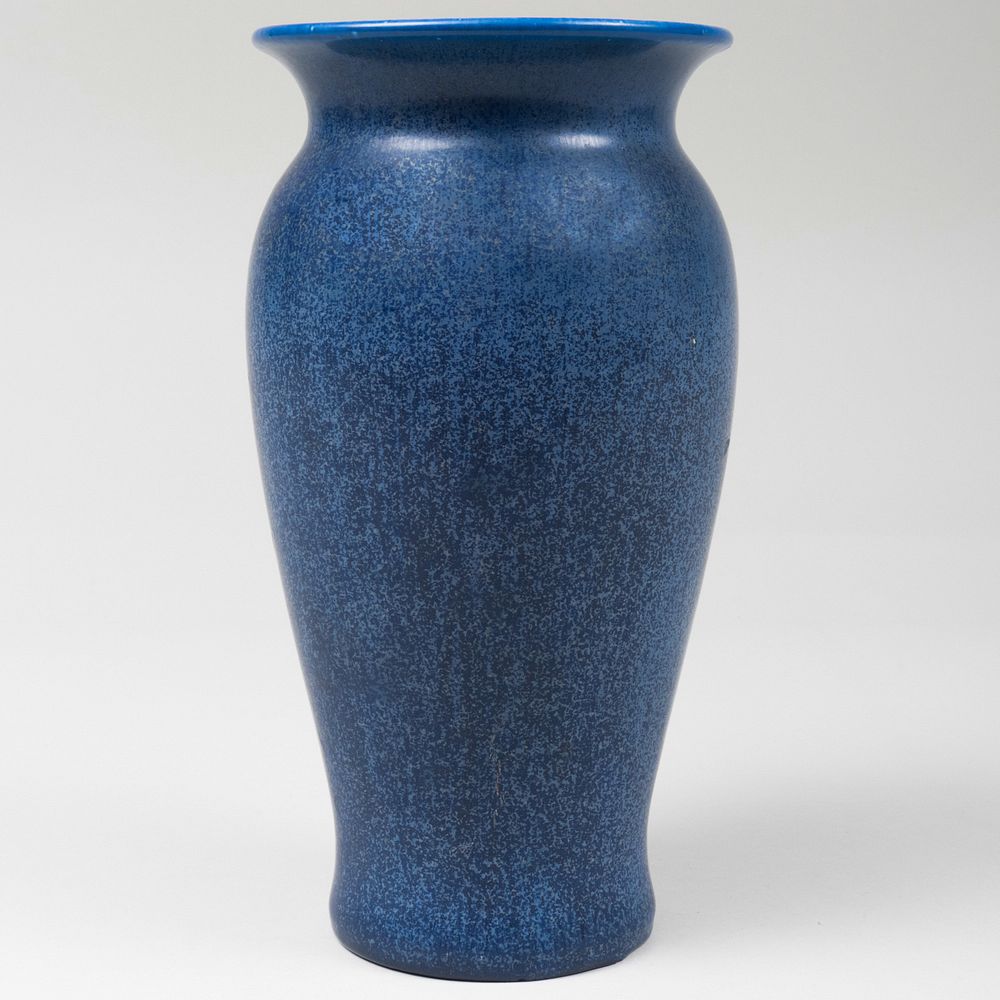 Appraisal: Tall Rookwood Pottery Speckle Blue Glazed Vase Impressed mark x