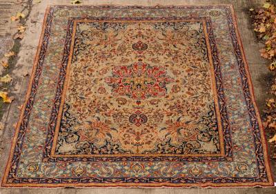 Appraisal: An Isfahan carpet Central Persia cm x cm