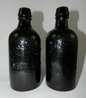 Appraisal: Mineral water bottles Mineral water- round marked 'Clarke White -