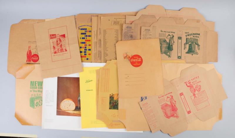 Appraisal: Lot Of Coca-Cola Schoolbook Covers Approximately - pieces 's- 's