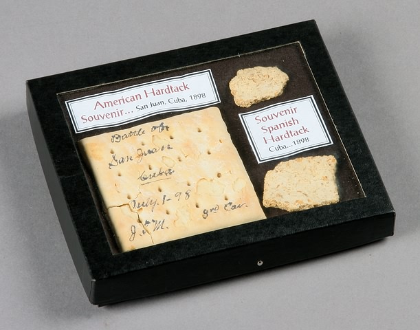 Appraisal: American and Spanish hardtack American hardtack is square inscribed in