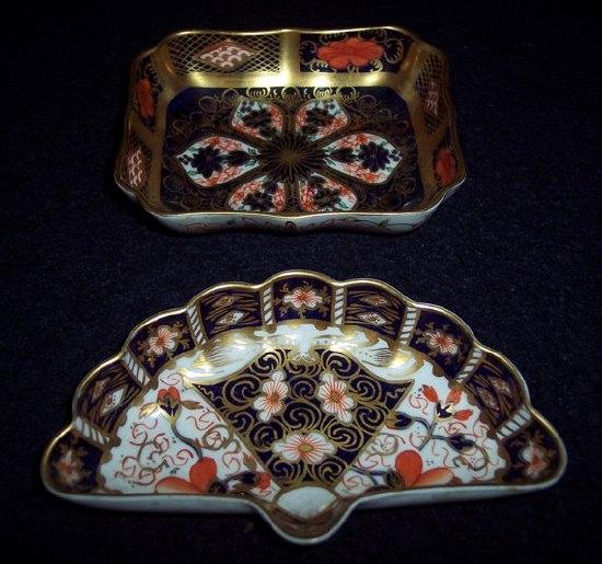 Appraisal: A Royal Crown Derby Imari pattern fan shaped dish cm