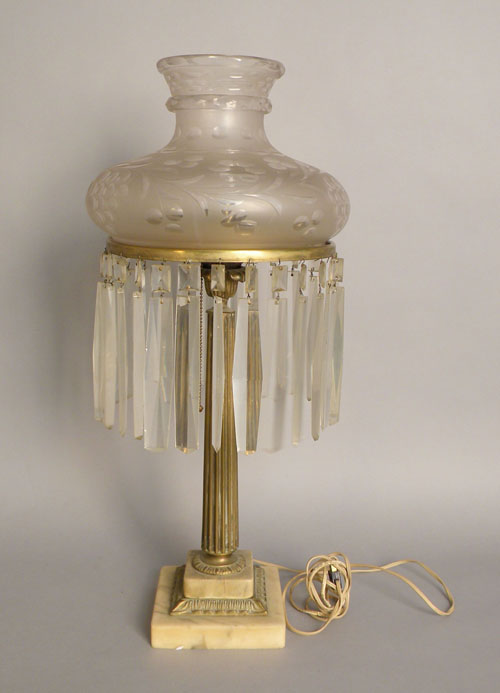 Appraisal: Astral lamp late th c h