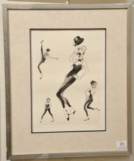 Appraisal: Al Hirschfeld - etching of Shirley Maclaine signed in pencil