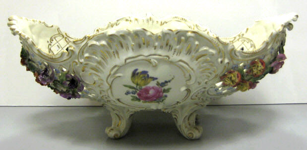 Appraisal: DRESDEN STYLE PORCELAIN CENTERPIECE BOWL Carl Thieme and VEB Potschappel