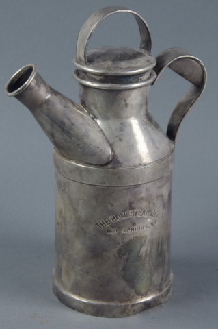 Appraisal: Homestead Club Milk PitcherCirca Silver jug with handle and spout